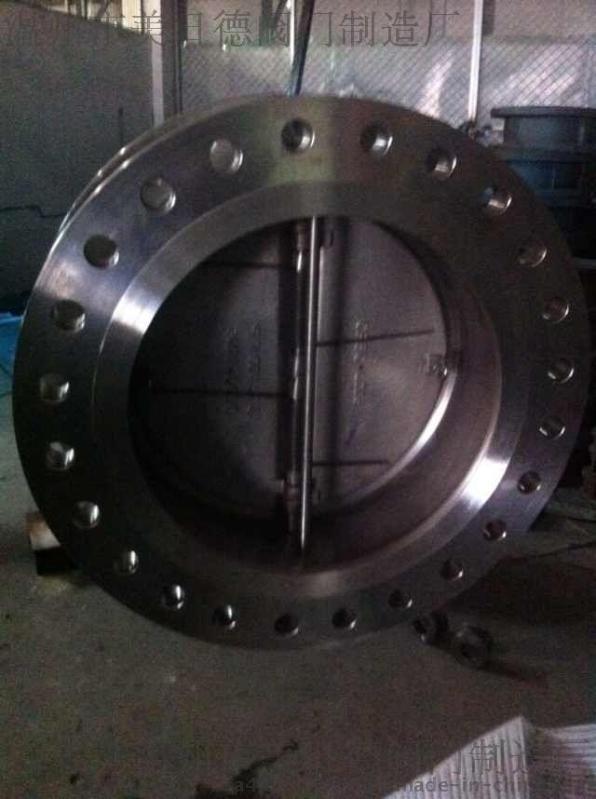 H46W-16P 不锈钢法兰双瓣蝶式止回阀